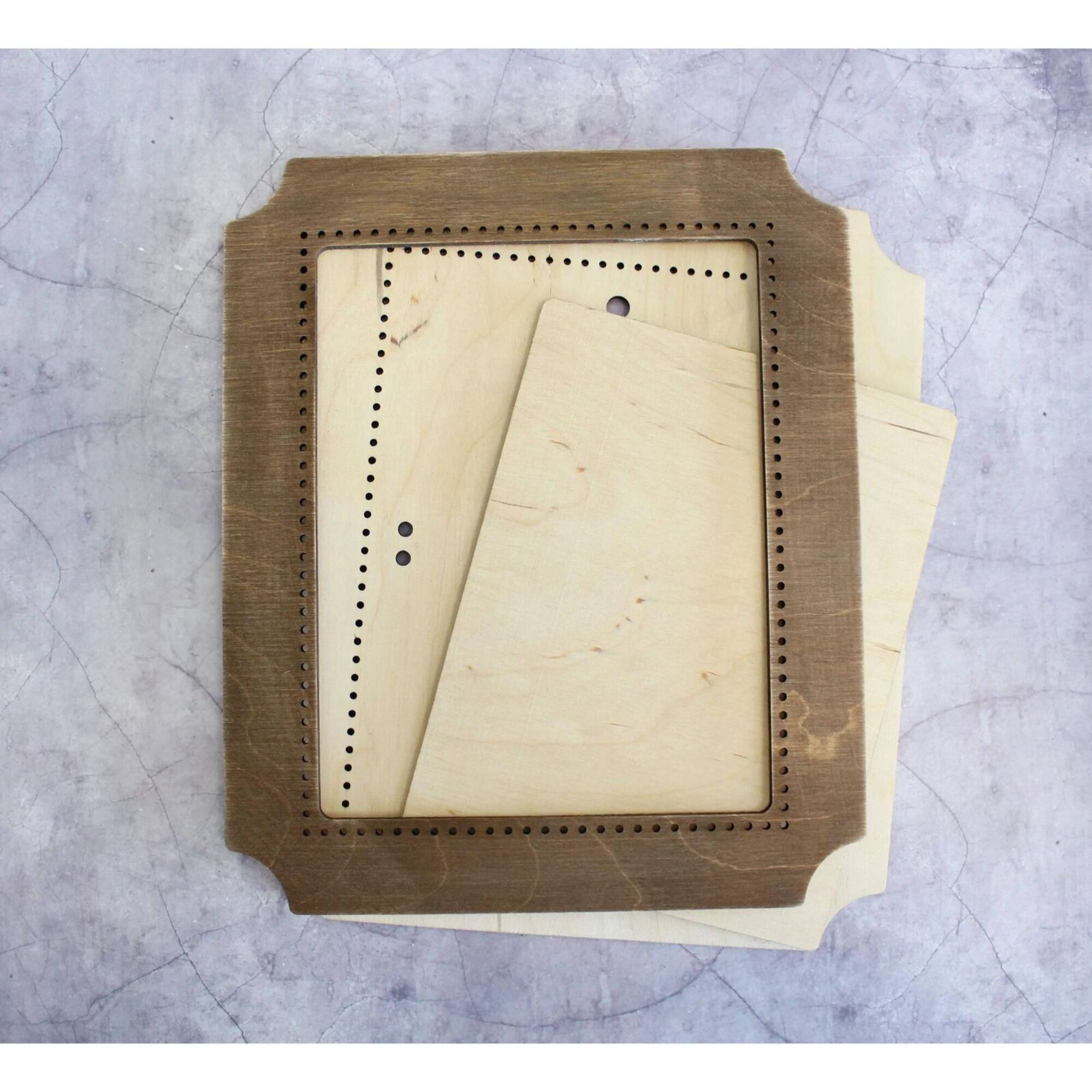 MP Studia OP-249 Brown Rectangle Embroidery Frame
